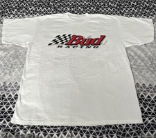 Vintage 90s 1997 Budweiser Anheuser Busch Bud Racing USA Checkered Flag Shirt XL