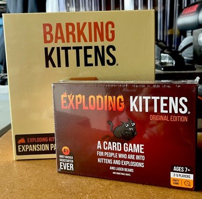 Exploding Kittens & Barking Kittens Card Game Bundle 2 Pack