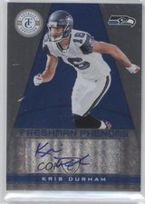 2011 Panini Totally Certified Freshman Phenoms Blue 102/299 Kris Durham Auto 4p7