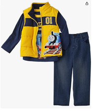 Thomas The Train Little Boys' Toddler 3 Piece Vest Set