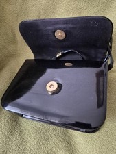 Hübsche, edle kleine Lacktasche PiCARD, Abendtasche, schwarz, sehr gut erhalten