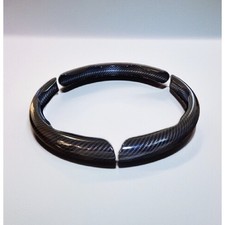 3pc Carbon Fiber Universal Car Steering Wheel Booster Cover Non-Slip Accessories