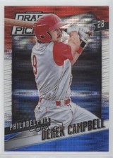 2014 Prizm Perennial Draft Picks Red White & Blue Pulsar Derek Campbell #97 0o6v