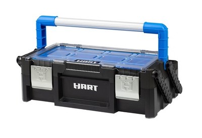 HART 18'' Cantilever Organizer, Resin Tool Box for Small Tools and Parts New