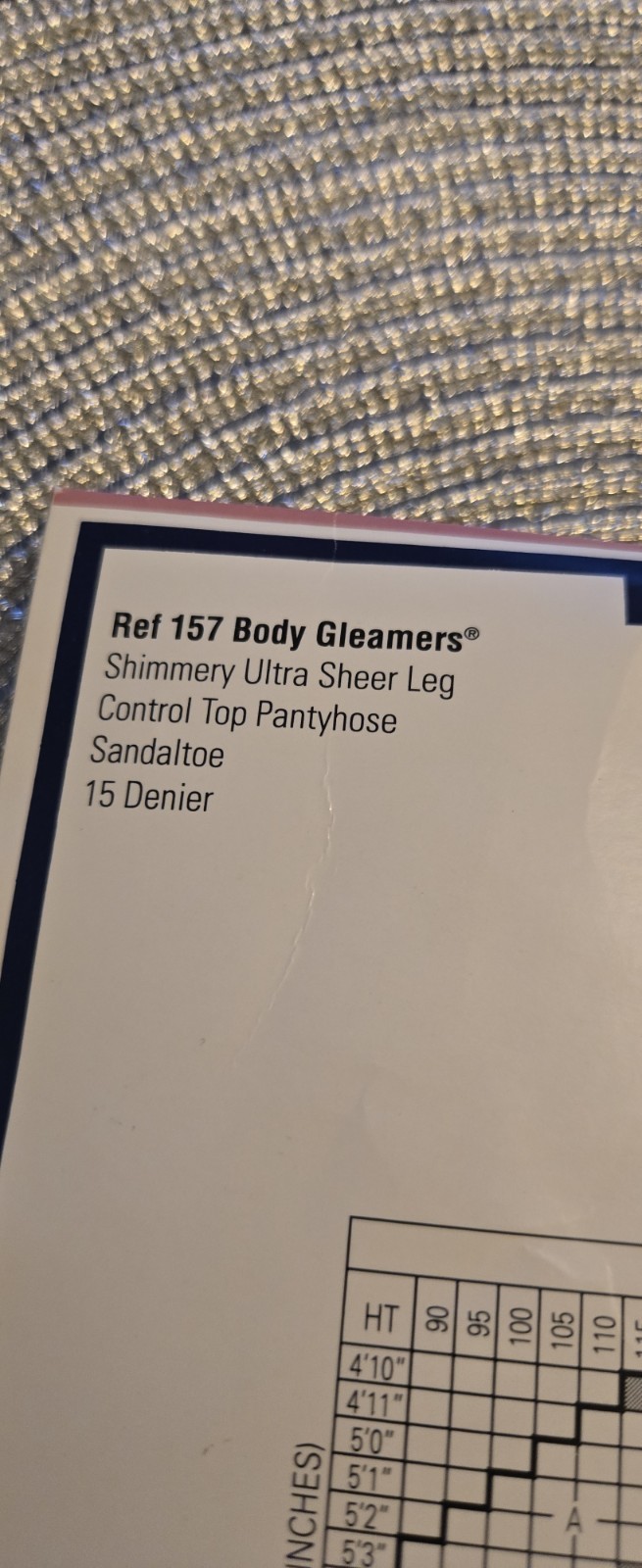 Vintage Givenchy Shimmery Ultra Sheer Control Top Pantyhose Jet Black Size B thumbnail 4