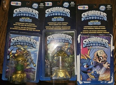 Legendary Creation Crystal Skylanders 2 Plus 3 Mini Comics Light & Life L@@K