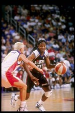 Michele Timms Phoenix Mercury tries to guard Sophia Witherspoon Ne- Old Photo