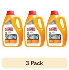 3 pack Nature s Miracle Oxy Formula Set-In Stain Destroyer Dogs Orange Scent 1