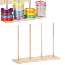 Wood Ribbon Organizer Craft Ribbon Storage for Sewing Craft Room Retail Shop