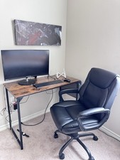 Sceptre Curved Monitor 27  , Office Chair, Table