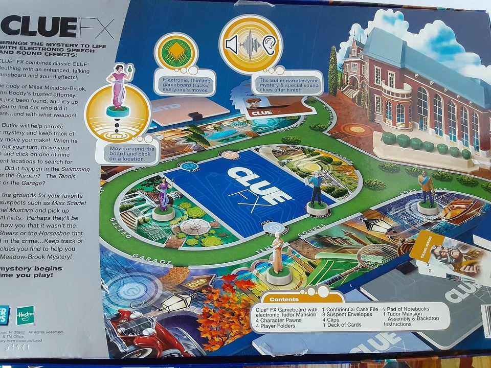 Clue FX COMPLETE WORKS Parker Brothers 2003 Electronic Board Game Detective - Image 4 of 4