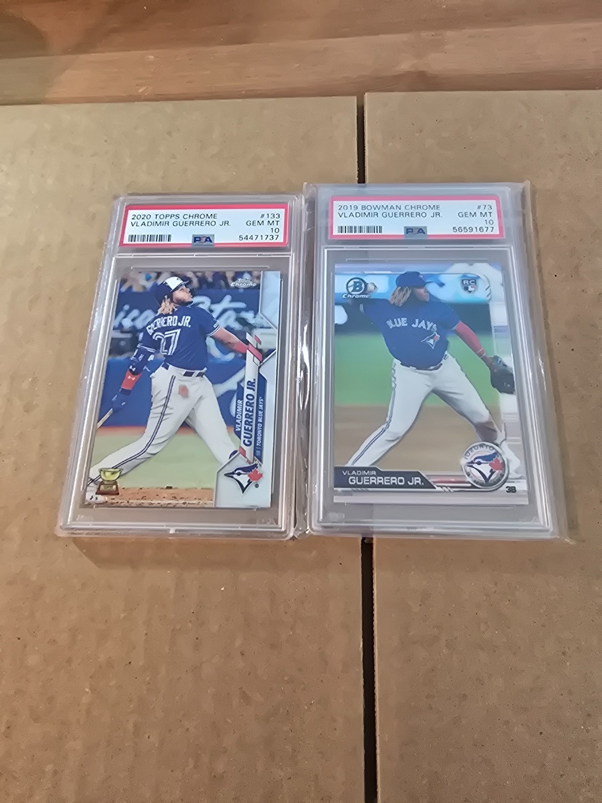 2019 Bowman Chrome - Vladimir Guerrero Jr. #73 (RC) + 2020 Topps Chrome #133