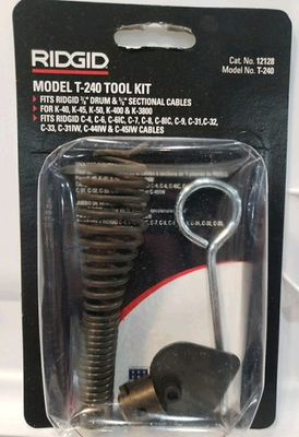 #ad #ad Ridgid Model T 240 Drain Cleaner Cable Snake Bulb Auger Pin Key Included tool $16.00