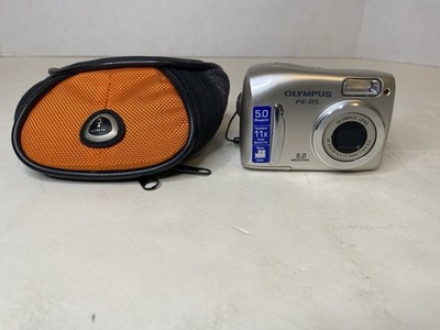 Olympus FE-115 5.0MP Compact Digital Camera Silver   TESTED AND WORKING   
