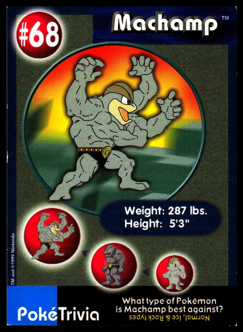 Machamp #68 Burger King Lightly played - Pokemon Card