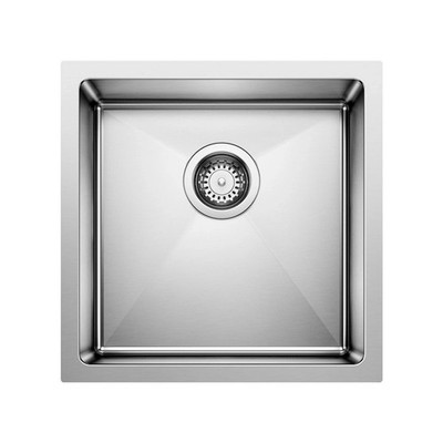 Blanco 443144 Quatrus 17'' Undermount Single Basin Stainless Steel - Refined