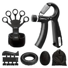 Grip Strength Trainer Kit 5 Pack Hand Gripper Forearm Finger Exerciser 11-132lb