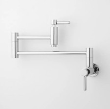 Contemporary Retractable Wall Mount Pot Filler SH349712PN Polished Nickel