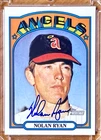 NOLAN RYAN 2021 Topps Heritage REAL ONE  On Card Auto #ROA-NR CALIFORNIA ANGELS