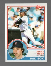 1983 Topps Jerry Remy Boston Red Sox #295 Near Mint or Better