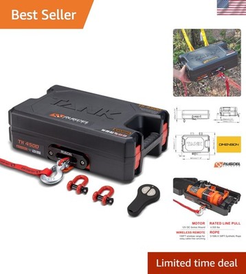 RUGCEL 4500 lb Portable Electric Winch: Ultimate Utility for Outdoor Adventure
