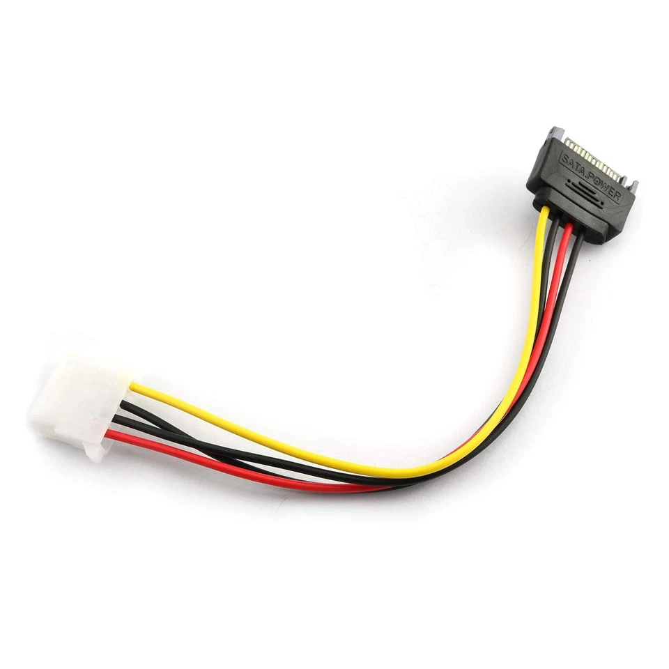 2 PCS SATA Male to IDE Molex 4Pin Female HDD Extension Power Adapter Cable - Image 4 of 4
