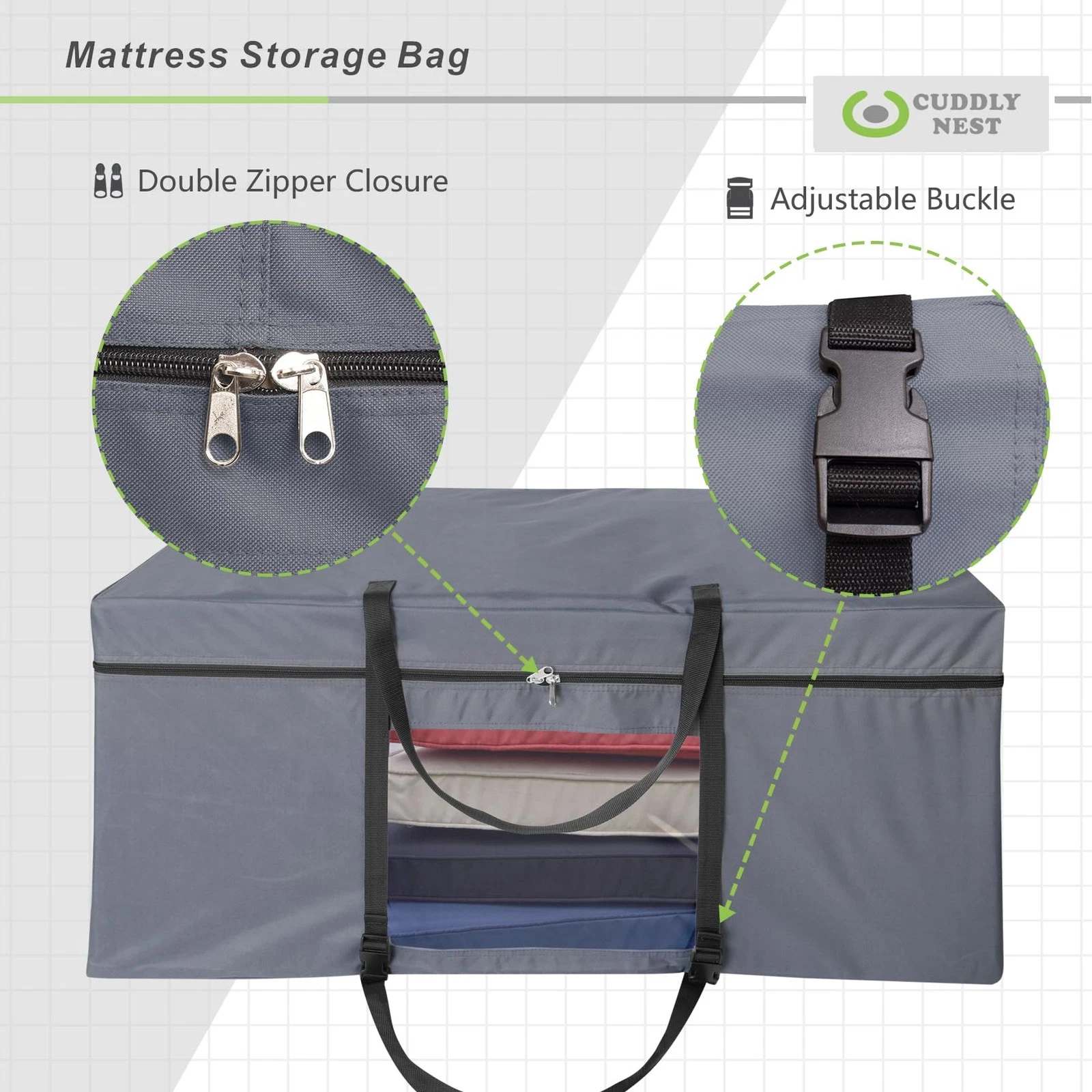 Cuddly Nest Folding Mattress Storage Bag - Thumbnail 2