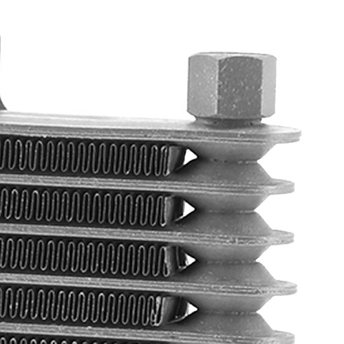 Engine Oil Cooler Silver Universal Radiator For Automobile Motorcycle - Picture 2 of 24