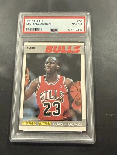 1987-88 Fleer Michael Jordan #59 PSA 8 NM-MT SHARP