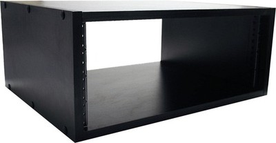 Electronics 4U Rack Cabinet Black Oak MDF Studio Gear Mounting Solution
