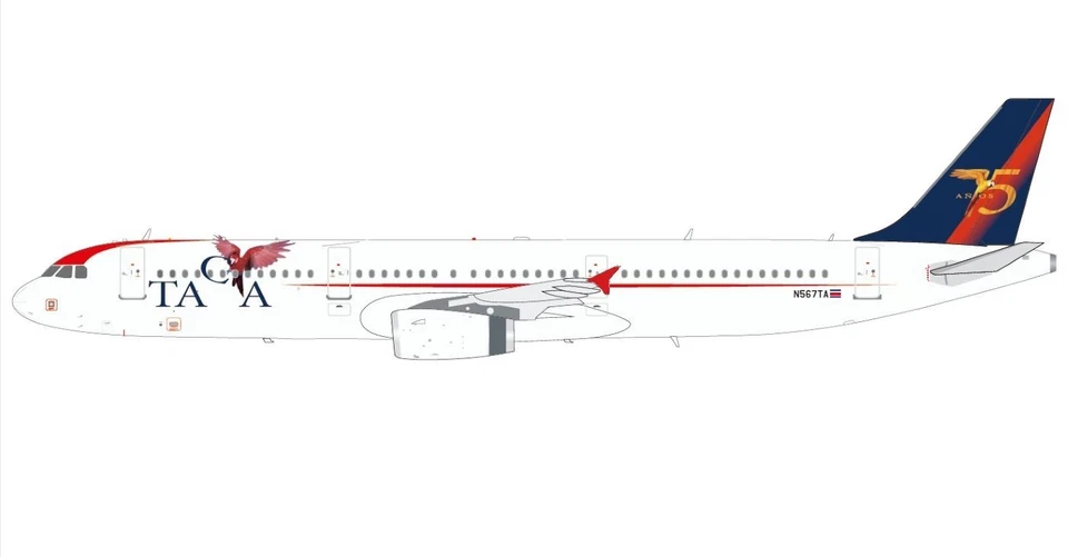 Taca / Airbus A321-200 / N567TA / EAV-A321-567 / 1:200 - Image 4 of 4