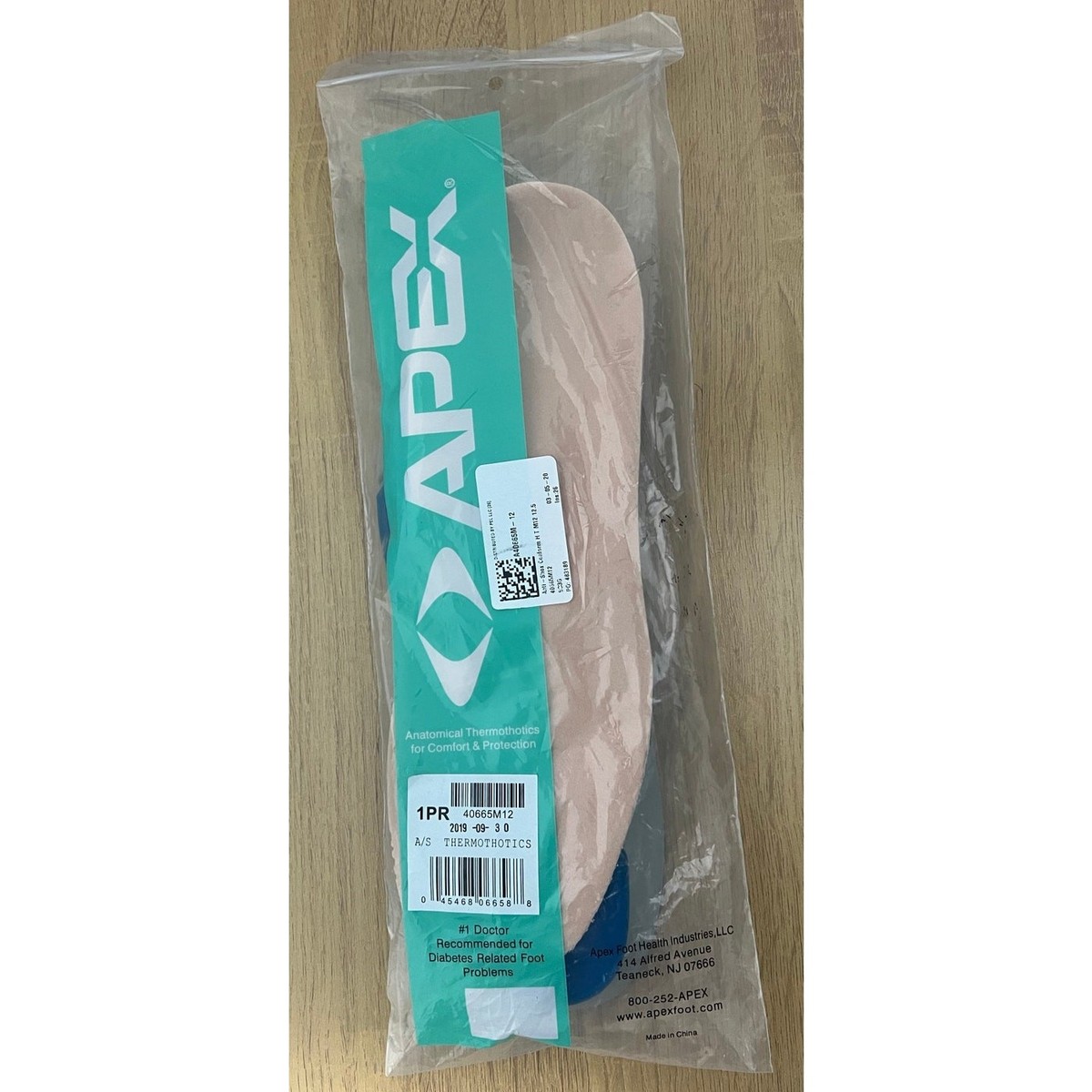 male appeal 1 & 2 フロレステン・ホルヴァート Apex Conform Insoles with Gel Thermothotics #40665 Men's Size 12