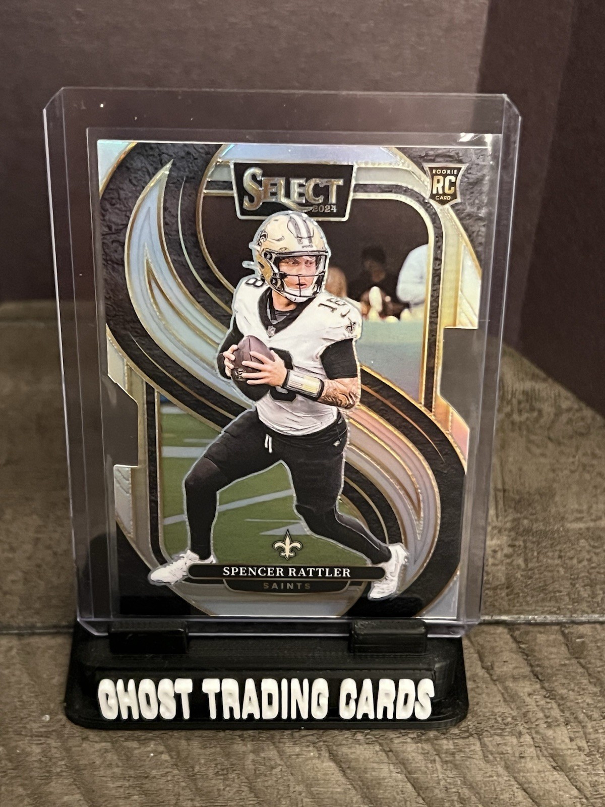 2024 Panini Select - Premier Level Spencer Rattler #130 Silver Prizm Die-Cut