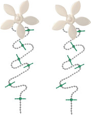 Shower Drain Hair Catcher – Disposable White Flower (2-Pack) – No-Touch Hair Rem