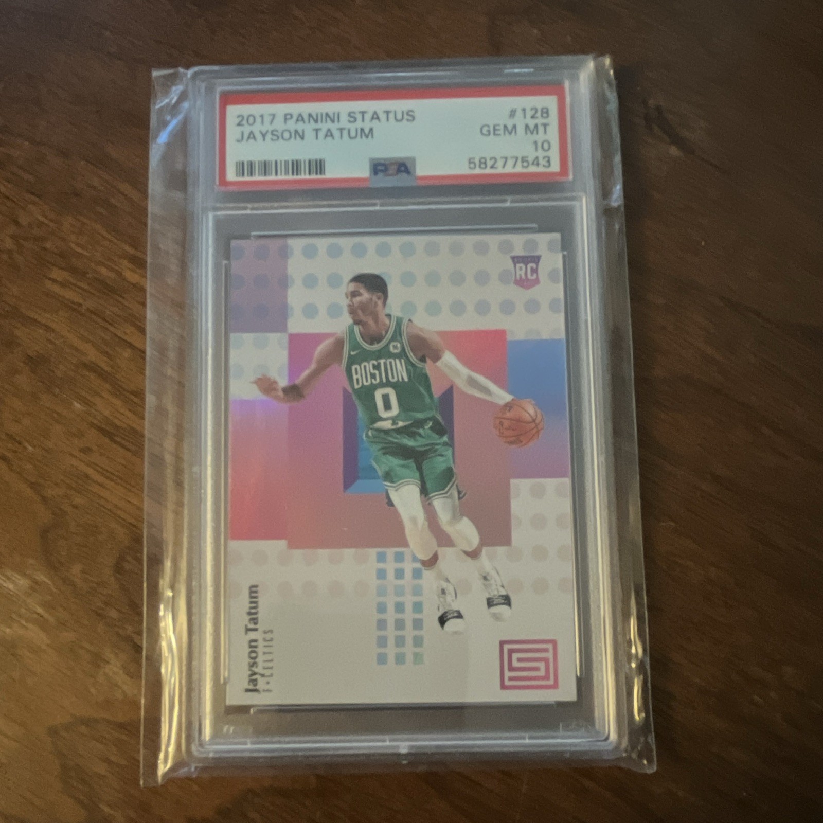 Panini 2017-18 Status Rookies Jayson Tatum #128 Rookie PSA 10 Celtics