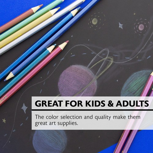 BAZIC 12 Metallic Colored Pencils, pack of 12 - Picture 4 of 7