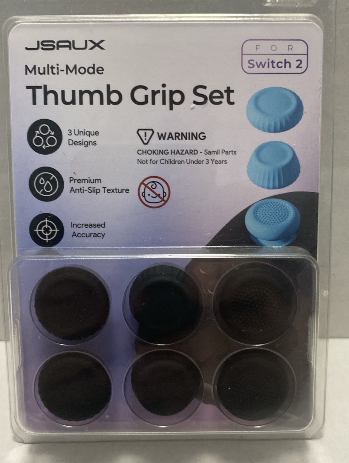 Jsaux (Multi Mode) Thumb Grip Set Perfect Condition & New For Nintendo Switch 2