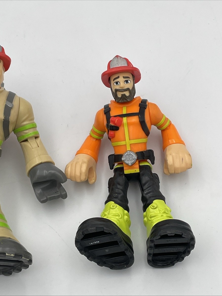 2 Fisher-Price Rescue Heroes Billy Blazes/Firefighter Action