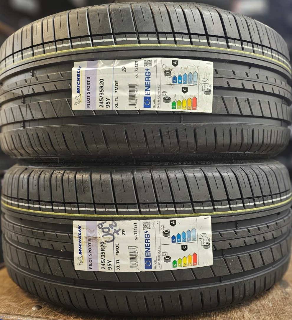 2X NEW MICHELIN PILOT SPORT 3 245/35 ZR20 RUNFLAT ZP BMW* MOE 245