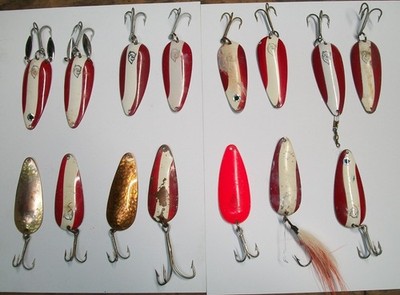 15 -  Dardevlet 3/4 &3/5 Oz Fishing  Spoons -