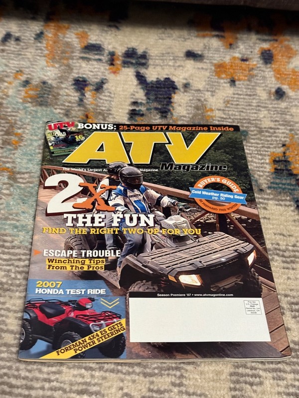 ATV Magazine 4x4s, buyers guide, Honda, UTV October 2006 issue 4 wheelers riding