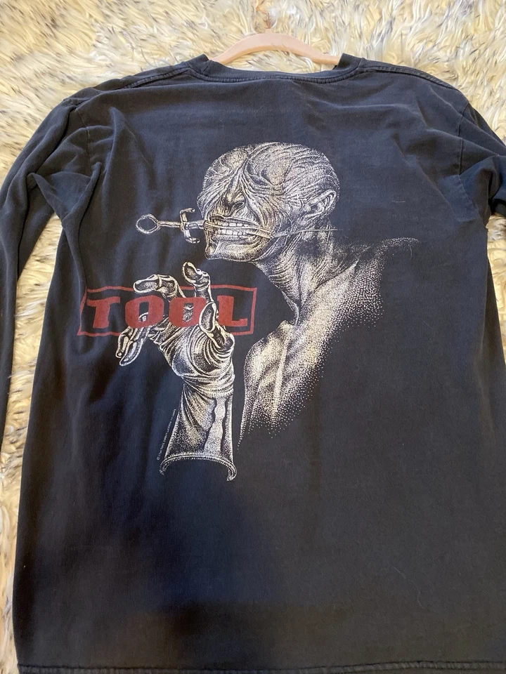 TOOL Band - Camisa Medicine Twins 1993 Rara Manga Larga M De Colección Metal Original Foto 4 de 4