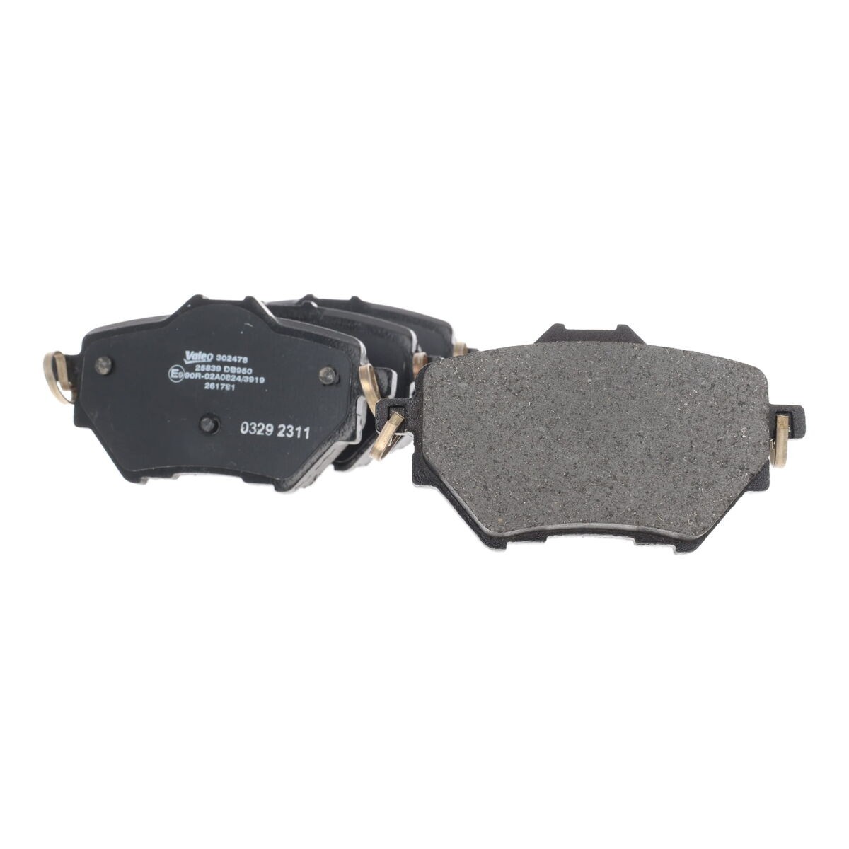 Plaquettes de frein VALEO 302478 à haute friction pour un freinage à disque stable