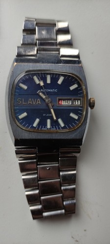 Rare Vintage Soviet watch Slava Tank automatic 2427 27 jewels Made in USSR 1980t - Picture 5 of 5