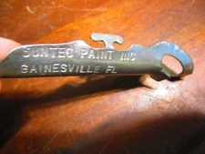 SUNTEC PAINT INC. GAINSVILLE FL,SUN TESTED TOUGH SINCE 1947 PAINTCAN OPENER TOOL