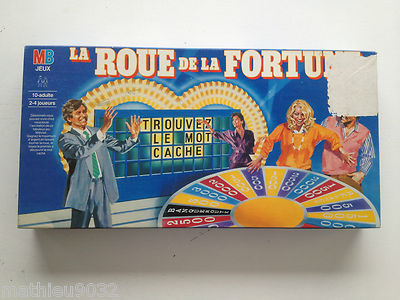 Jeu La Roue De La Fortune MB 1987 – Complet En Bon état – Vintage Board Game