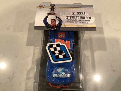 STEWART FRIESEN AUTOGRAPHED 2022 TOYOTA HALMAR TEXAS RACE WIN DIECAST & CARD