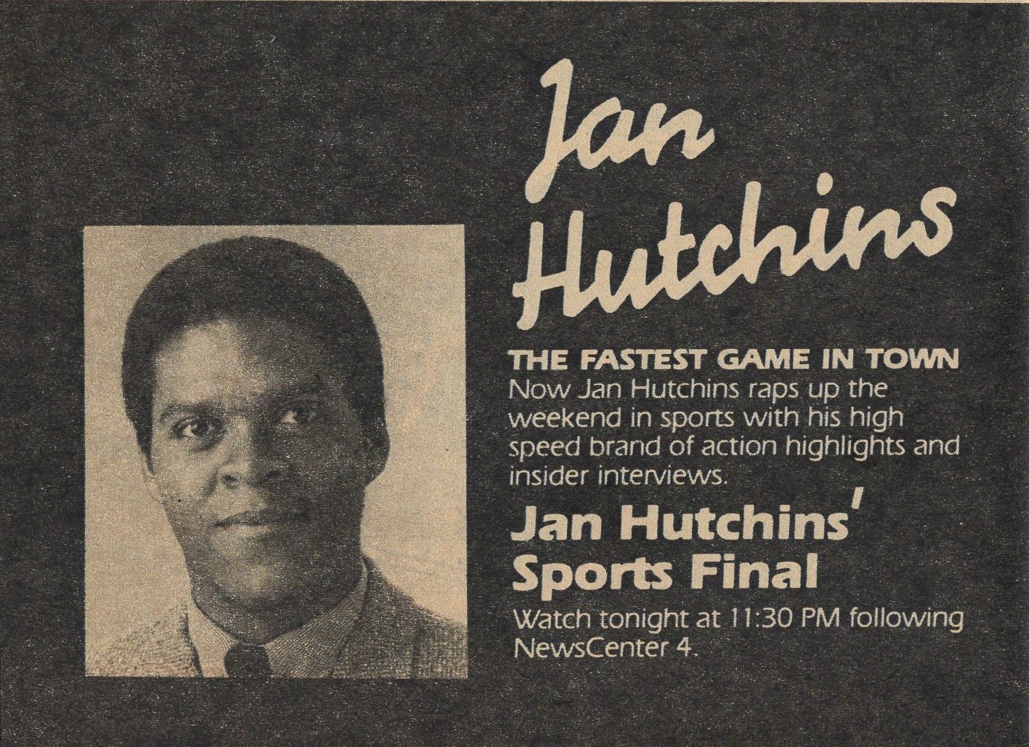 1980 KRON SAN FRANCISCO TV NEWS ADJAN HUTCHINS SPORTS FINAL eBay