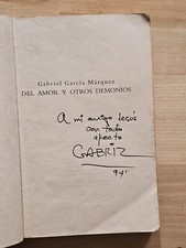 RARE GABRIEL GARCIA MARQUEZ SIGNED INSCRIBED ...