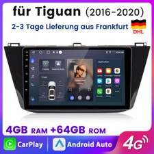 Per VW Tiguan 2016-2020 Android 13 autoradio GPS NAVI RDS WIFI BT Carplay 4+64GB